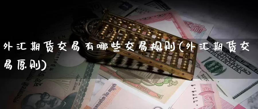 外汇期货交易有哪些交易规则(外汇期货交易原则)_https://qh.wpmee.com_黄金期货_第1张