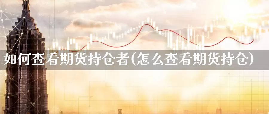 如何查看期货持仓者(怎么查看期货持仓)_https://qh.wpmee.com_原油期货直播间_第1张