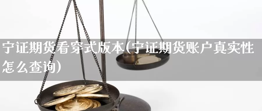 宁证期货看穿式版本(宁证期货账户真实性怎么查询)_https://qh.wpmee.com_期货科普_第1张