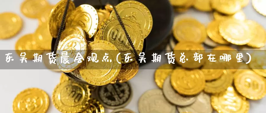 东吴期货晨会观点(东吴期货总部在哪里)_https://qh.wpmee.com_国际期货_第1张