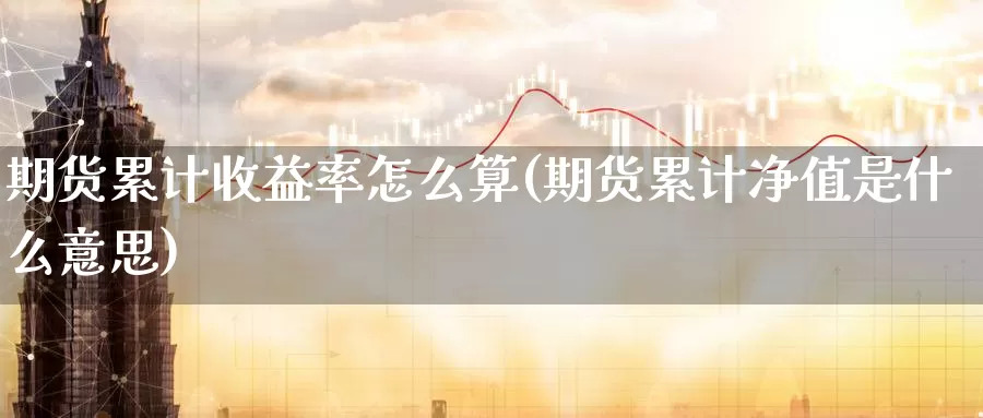 期货累计收益率怎么算(期货累计净值是什么意思)_https://qh.wpmee.com_期货科普_第1张