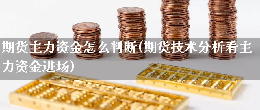 期货主力资金怎么判断(期货技术分析看主力资金进场)_https://qh.wpmee.com_纳指期货直播室_第1张