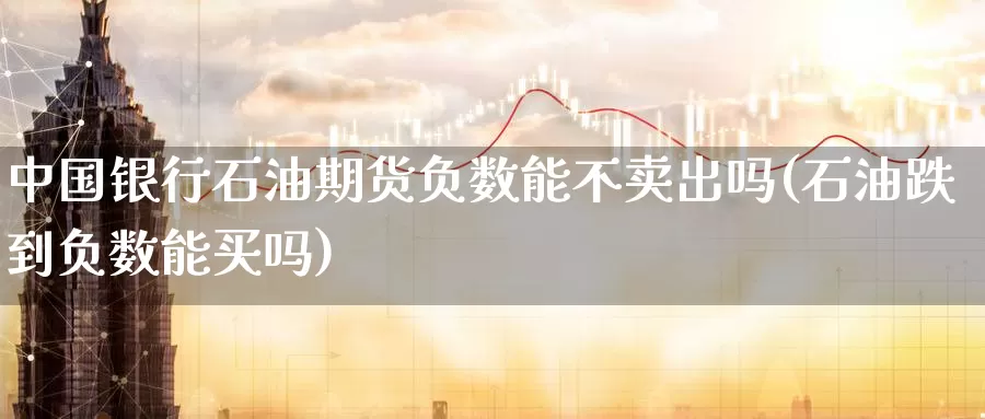 中国银行石油期货负数能不卖出吗(石油跌到负数能买吗)_https://qh.wpmee.com_恒指期货_第1张