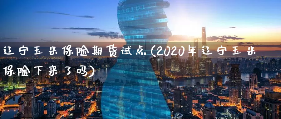 辽宁玉米保险期货试点(2020年辽宁玉米保险下来了吗)_https://qh.wpmee.com_原油期货直播间_第1张