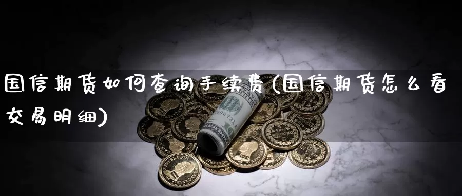 国信期货如何查询手续费(国信期货怎么看交易明细)_https://qh.wpmee.com_黄金期货_第1张